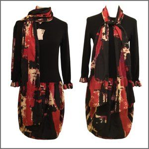 Love Moschino Dress w/ Scarf – Size 8 - NWT